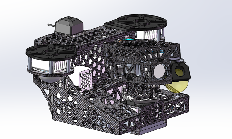 哨兵云台SolidWorks三维建模