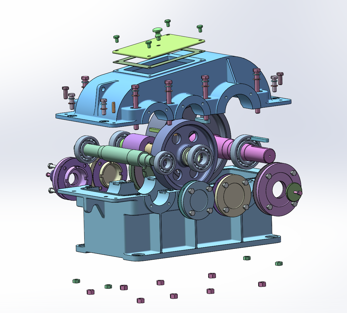 SolidWorks爆炸视图——各零部件装配关系展示